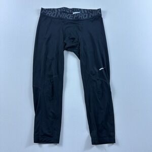 Nike Pro‎ Dri-FIT Compression Pants Mens M Black 838055-010 Athletic Running Gym